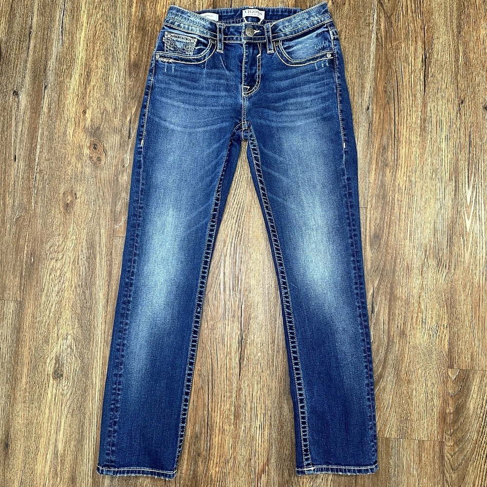 Vigoss Women's Straight Jeans Size 6 Women Embroidery Western Rodeo Whiskering